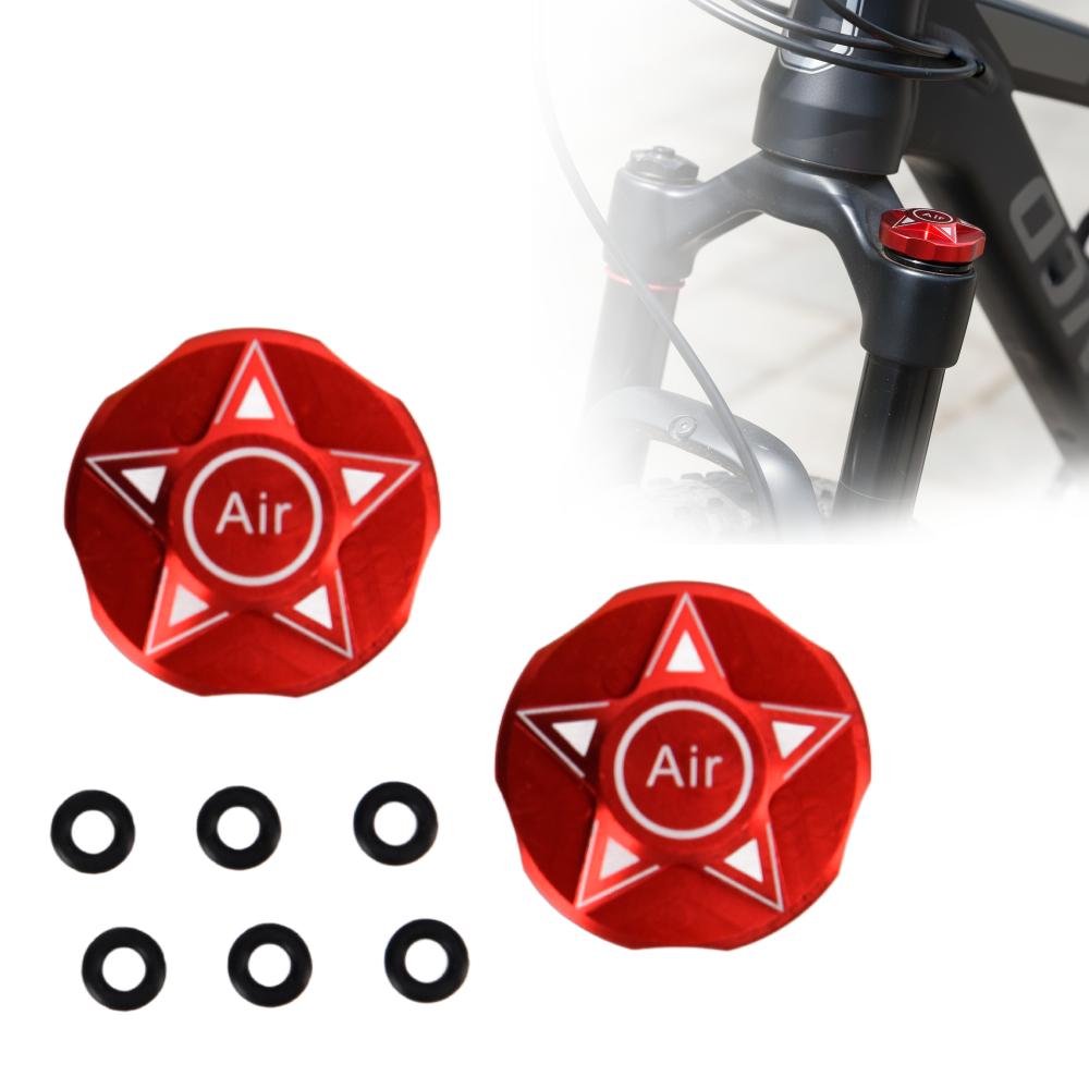2PCS Aluminum Alloy Bike Front Fork Cover Anodized Lightweight Bike Front Fork Cap Bike Suspension Fork Cover Bike Maintenance