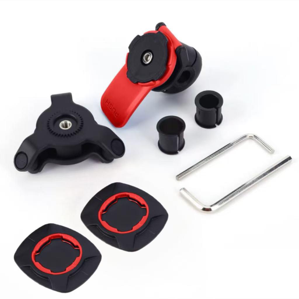 Motorcycle & Bicycle Phone Holder with Shock Absorption for Navigation