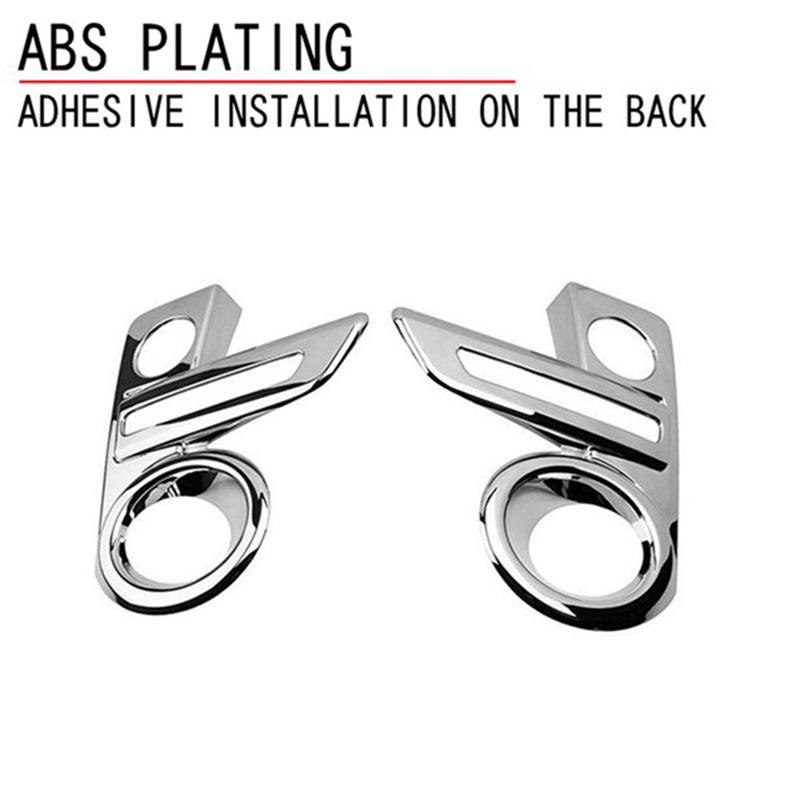 Car Chrome Front Fog Light Lamp Cover Trim Foglight Bezel Decoration Frame Replacement Accessories For Toyota Raize 200 Series-A