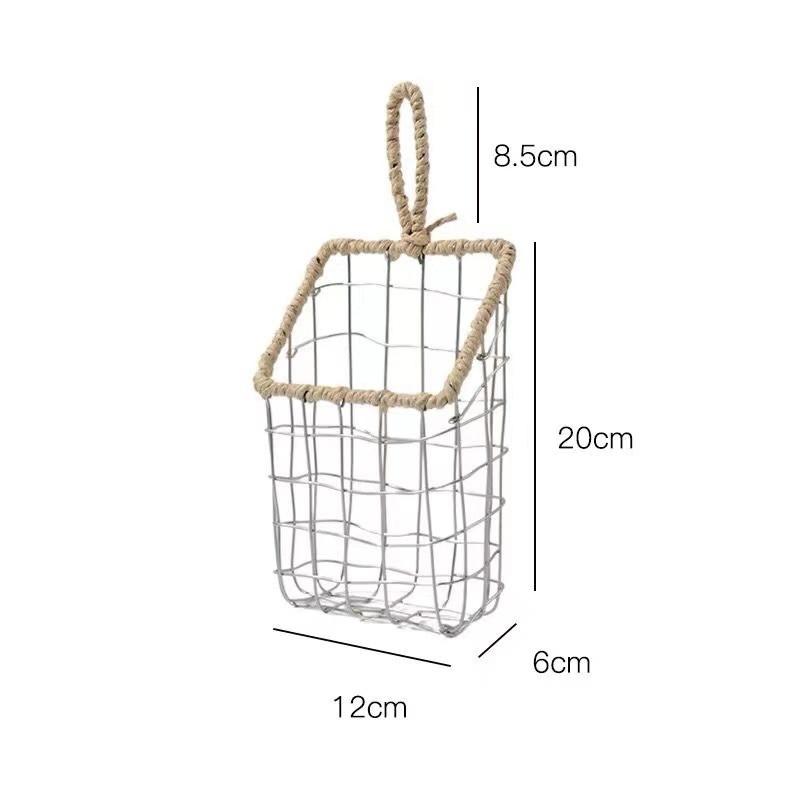 Metal Wire Storage Basket Hanging Wall Organizer Cabinet Storage Basket For Books Toys Newspaper Magazine Storage 1266₽