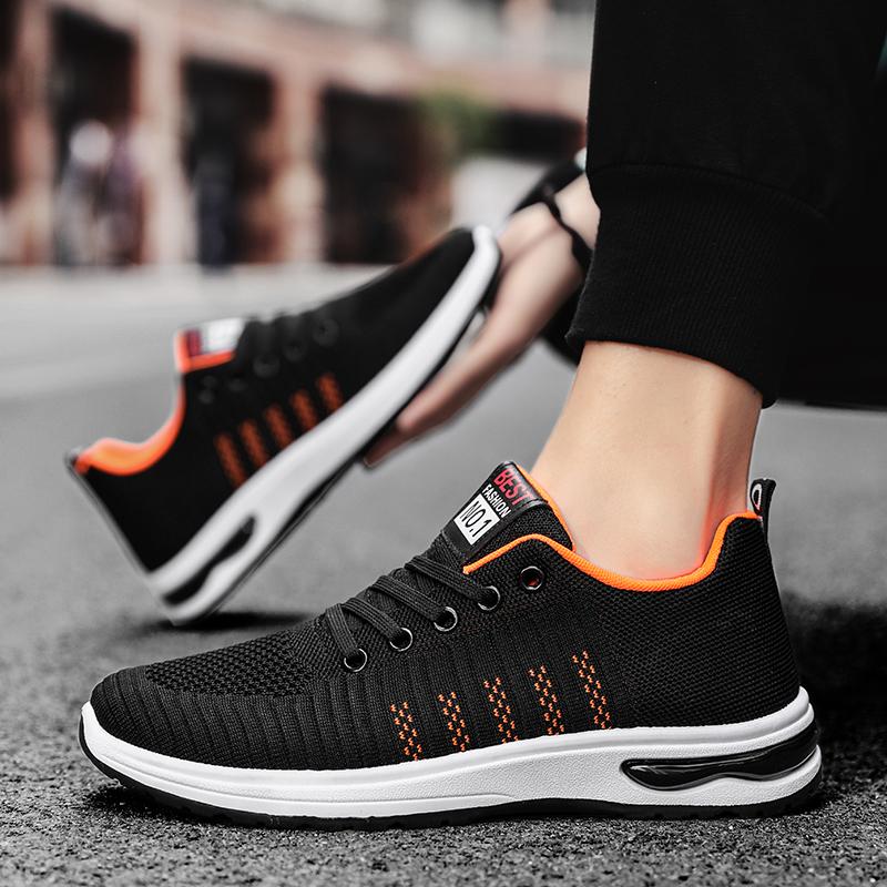 New Spring and Autumn Soft Soled Running Mesh Breathable Men's Casual Sports Shoes Trendy Mesh Walking and Hiking Men's Shoes