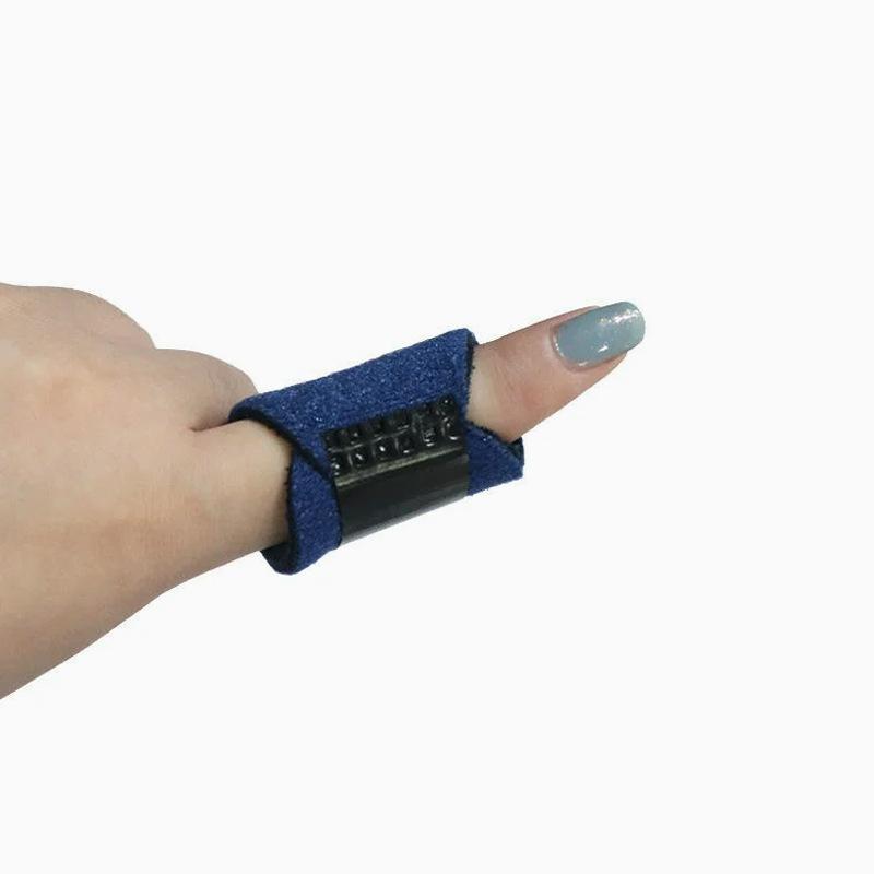 

Шина для одного сустава Дышащая алюминиевая пластина Защитный чехол Выпрямление пальца Фиксирующий ремень на липучке Съемное защитное снаряжение One size, single синий