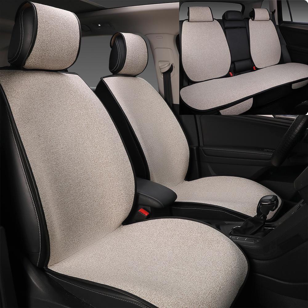 Universal Cotton Linen Car Seat Cushion for Buick Excelle, Regal, LaCrosse, Excelle GT, Encore - All Seasons.