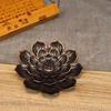 Metal  Incense Burner Stick Holder Buddhism Lotus Line Incense Plate Sandalwood Coil Base Temples Yoga Studios Home Decoration
