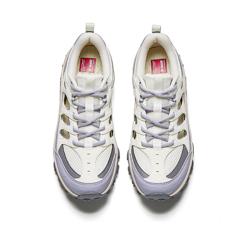 Anta Exploration Mountain Hollow Comfortable Sports Wear Resistant Breathable Low Top Lifestyle Casual Shoes Women sneaker Ivory-White 122638534-3