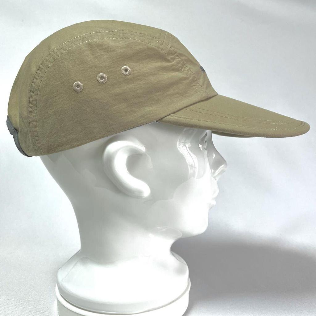 Used [Super beautiful item] Sold out model mont-bell UV care quick-drying water repellent treatment Long bill cap with side visor Beige size S/M