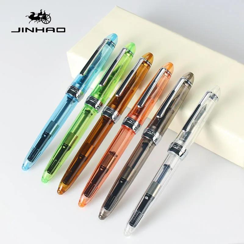 JINHAO 992 12 Colors Fountain Pen Luxury Quality Student Writing Pens Stationery School Office Business Supplies Gift PK 9019