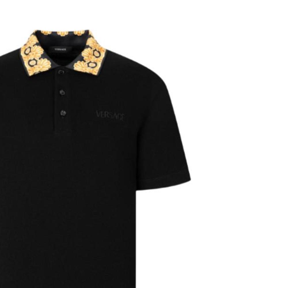 VERSACE Cotton Polo Shirt 1012260-1A10242-2B130