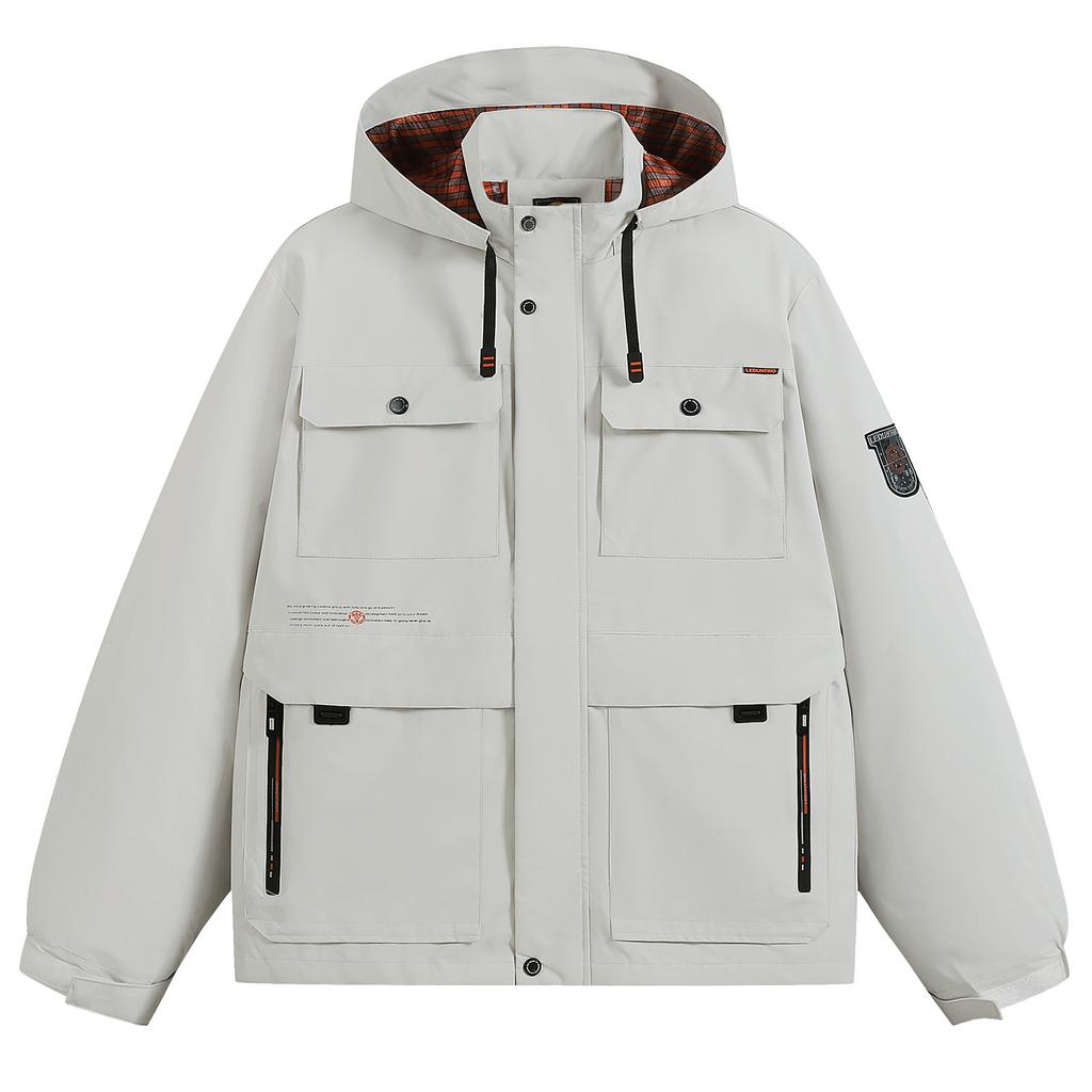 Giacca Giacca con Cappuccio Giacca da Uomo Parker Giacca Casual con Cappuccio Cappotto Impermeabile Giacca con Cappuccio Giacca