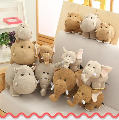 Cute Elephant Plush Toy Hippo Doll Children's Birthday Gift Wedding Event Gift Grab Machine Doll
