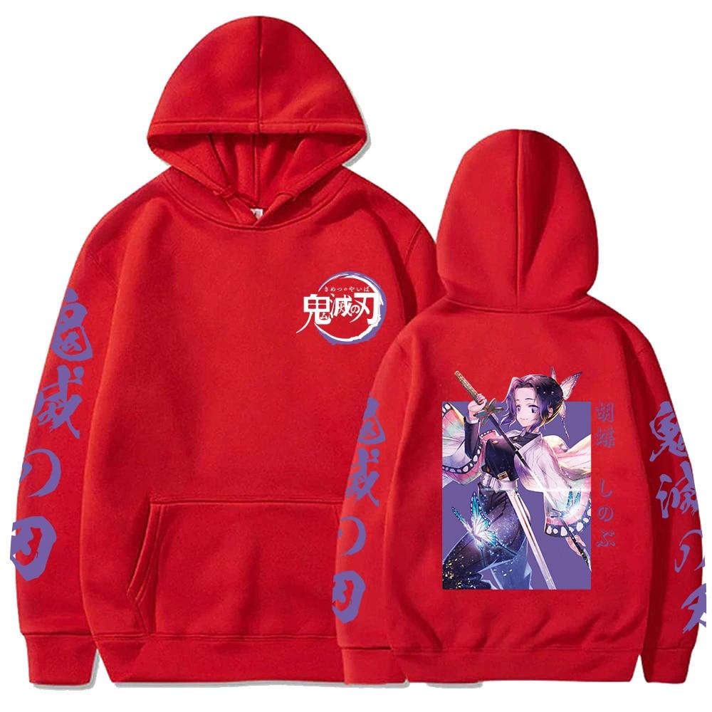 Anime Demon Slayer Pullover Sweatshirt Kamado Tanjirou Printed Men Hoodies Harajuku Kimetsu No Yaiba Sudaderas Mujer Women Hoodies