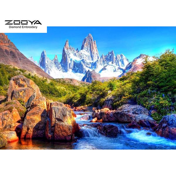 

ZOOYA DIY 3D квадратная алмазная картина пейзажная вышивка крестиком домашний декор