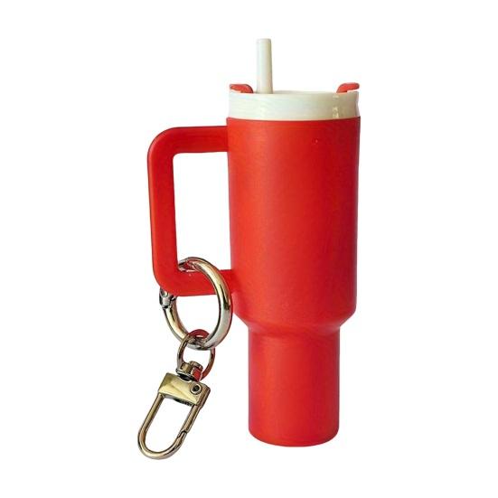 Přívěšek na klíče na mini skleničku Kompaktní design Odnímatelný mini kelímek na vodu Přívěsek na klíče Držák na rtěnku Přívěsek na klíče Taška na klíče Klíče Do peněženky