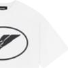 We11done FW22 Casual Geometric Print Round Neck Short Sleeve T-Shirt Unisex Tops WD-TT3-22-832-U-WH