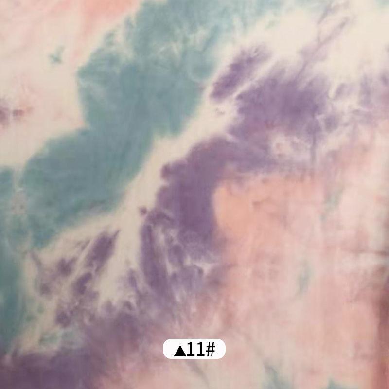 Breathable Tie Dye Fabric Casual Colorful Teens Korean Style Homewear Cloth Sewing Streetwear Decoration Vintage Fashion Chic