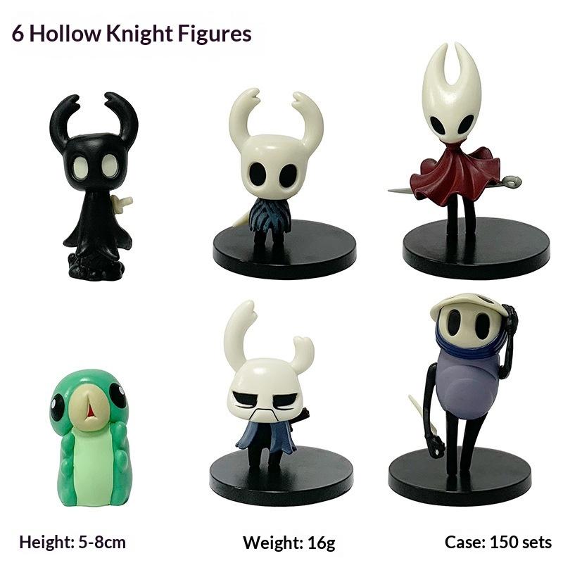 Hollow Knight Combat Version Hornet Little Knight Quirrel Anime Game Action Figures Model Kit Set Ornament Set Surprise Toy Gift