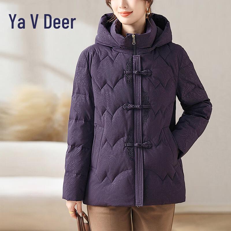 

Yalu RS Women s Hooded Embroidered Winter Down Jacket 3XL