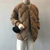 Winter Padded Jacket Women Autumn Korean Versatile Lightweight Rhombus Plaid Padded Jackets