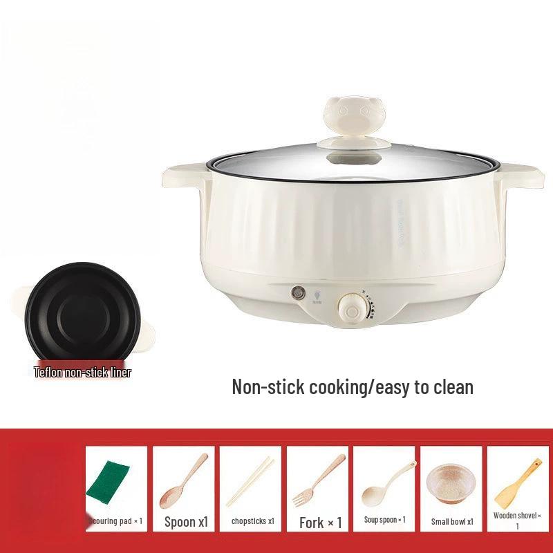 Multifunctional Mini Electric Wok, Hot Pot & Rice Cooker for Dorms & Households