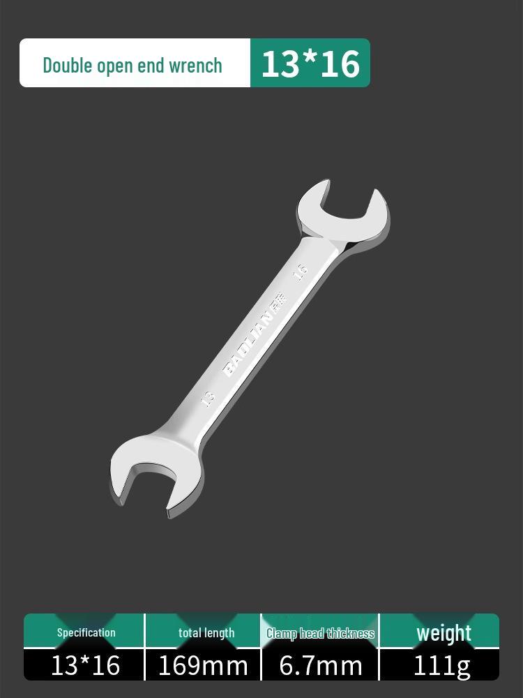 Doppelkopf-Maulschlüssel-Set - Polierte Oberfläche, Kleines Werkzeugset für Zuhause, 8-10mm Steckschlüssel-Helfer