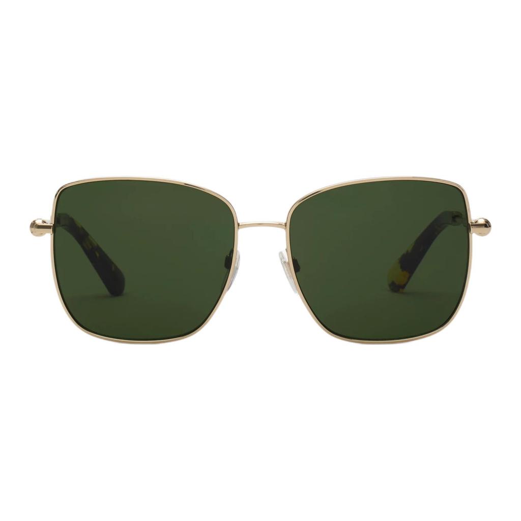 Burberry Acetate Metal Irregular Shape Sunglasses with Mirror Side Logo Unisex Couple Gold