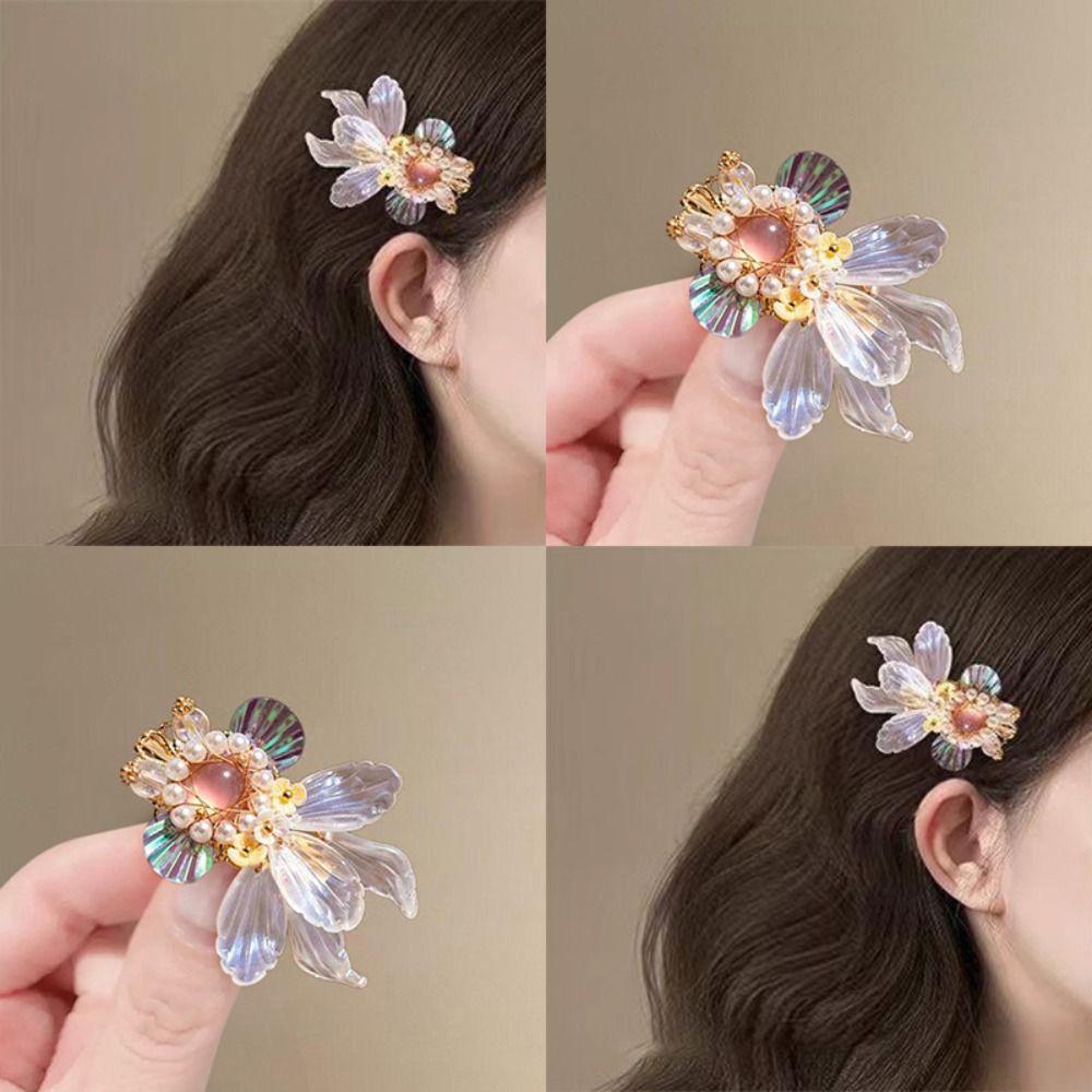 Colorful Hair Clips Cute Design Hanfu Accessories Jewelry Elegant Duckbill Clip Hair Decoration