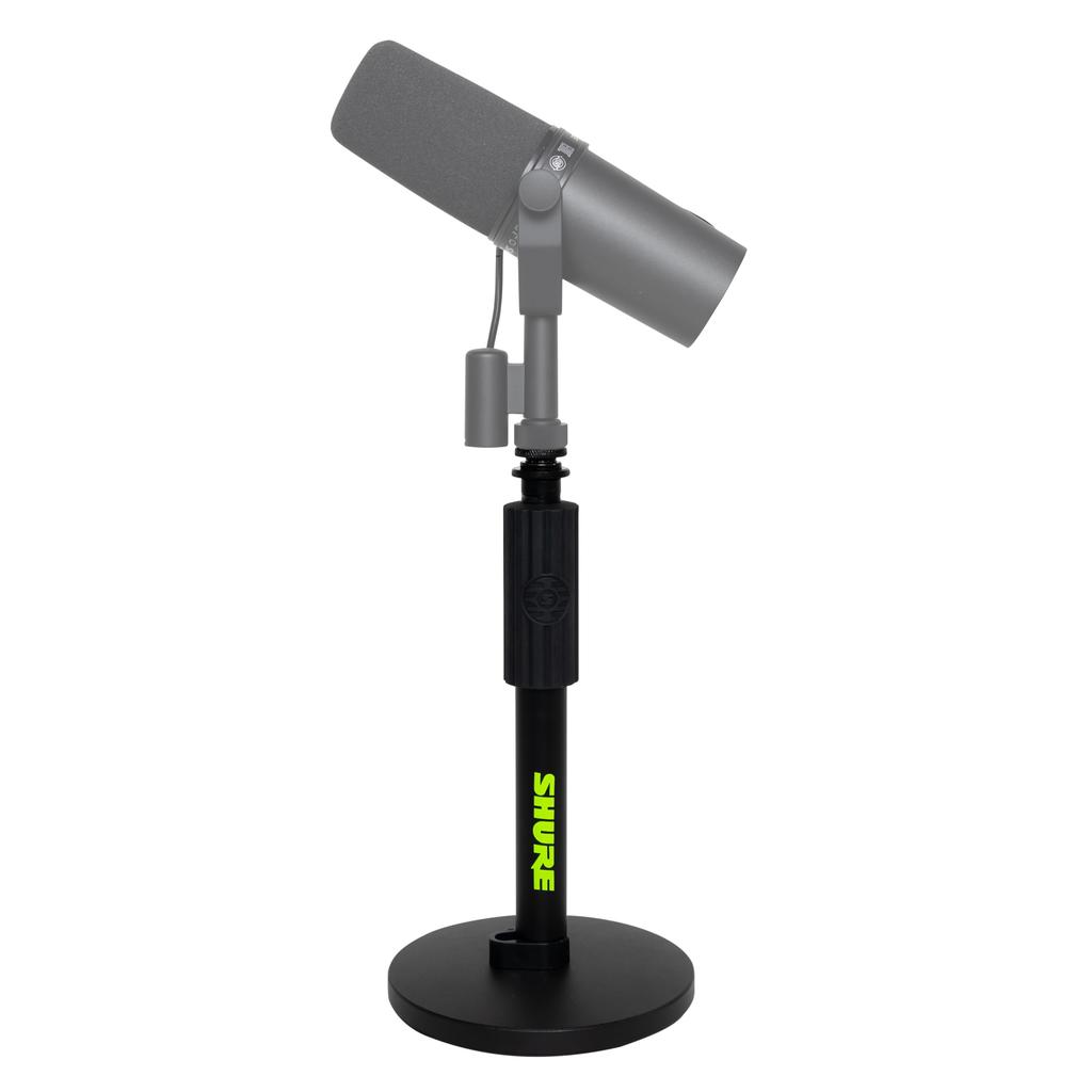 Shure by Gator Tabletop Microphone Stand Straight Type Vibration Absorption Round Base 6" SH-DESKTOP1 []