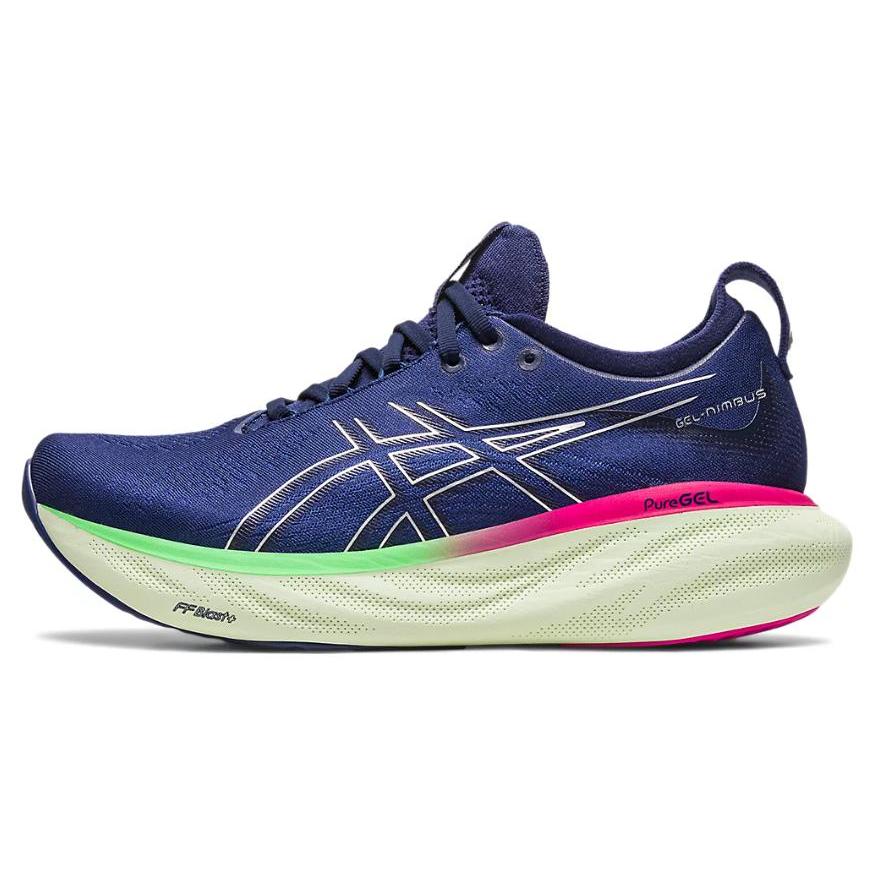 

new Asics Gel Nimbus 25 Indigo Blue Pure Silver Women s 38