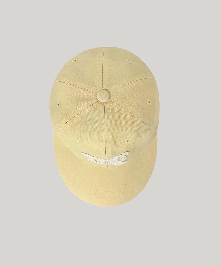 Maugeu Honey Patch Washed Wide Ball Cap Butter