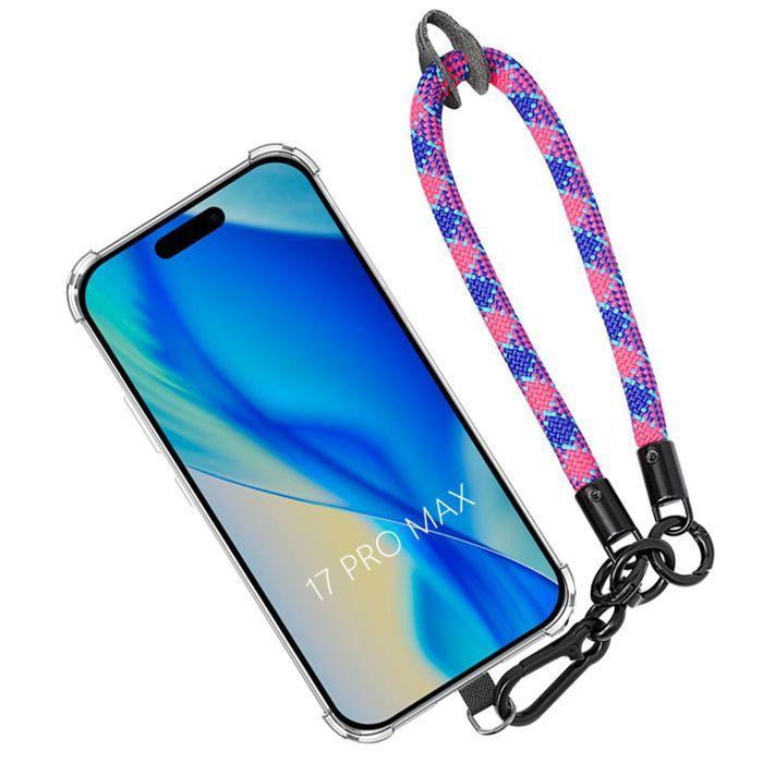 Coque de protection - BOOLING - iPhone 17 Pro Max - Antichoc - Bracelet Démontable - Multicolore