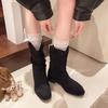 Fashion 2025 Casual Comfortable Fashionable High Top Women Boots Winter New Breathable Workwear Shoes Trendy Anti Slip Safety Shoes