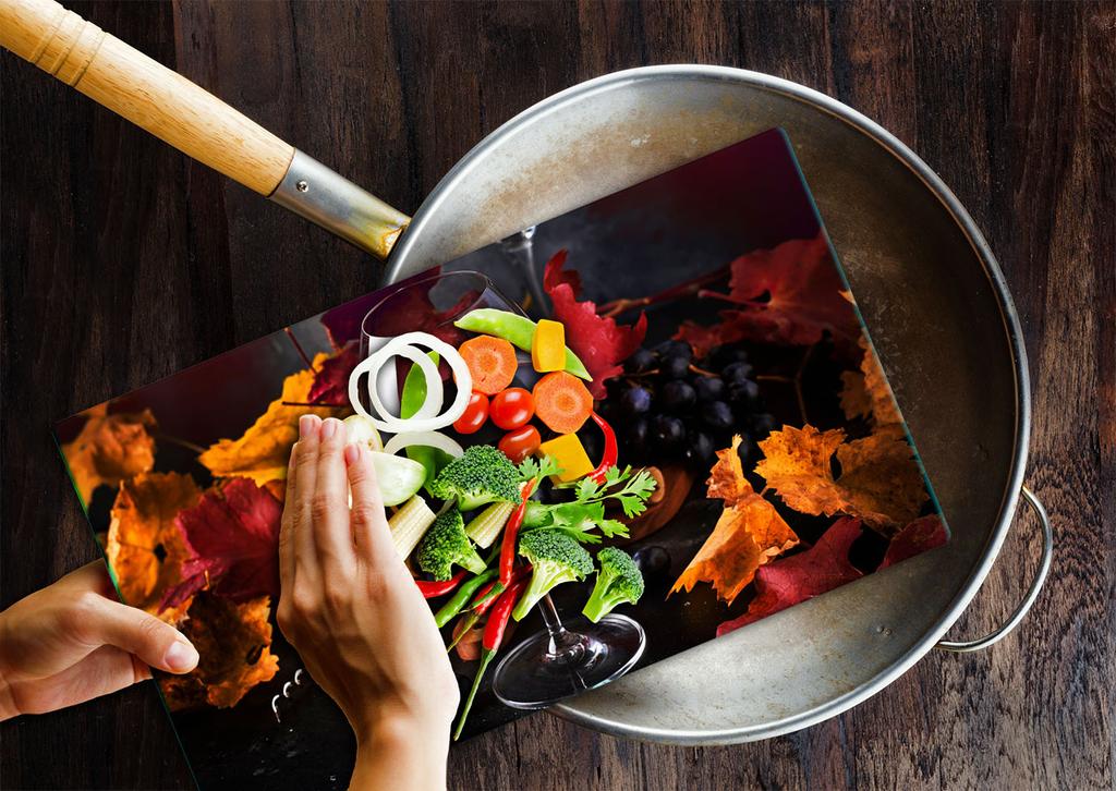 Glass Board Cutting Board 52X30 Wine