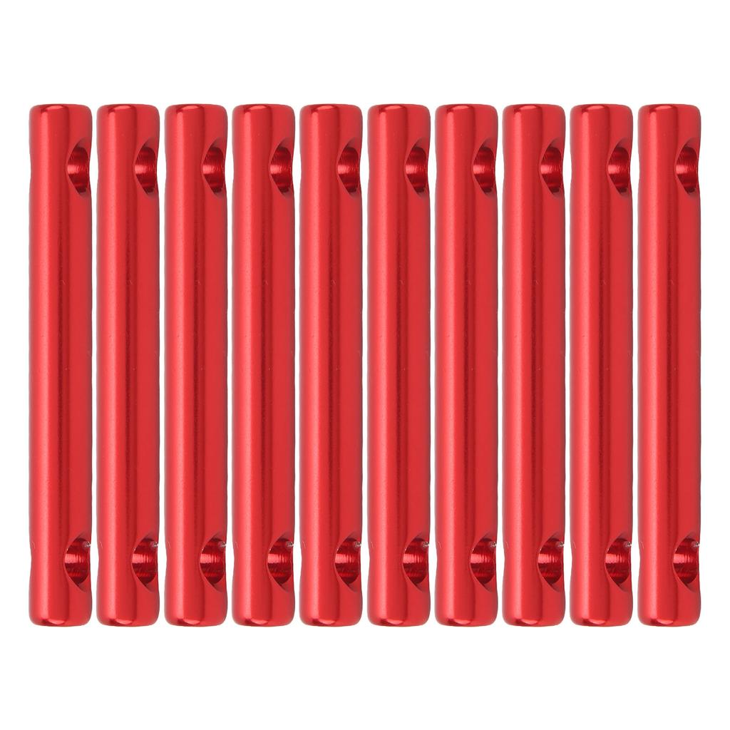 10 Pcs Aluminum Alloy Dual Holes Tent Line Stopper Cord Adjuster Tent Rope Tensioner Buckle
