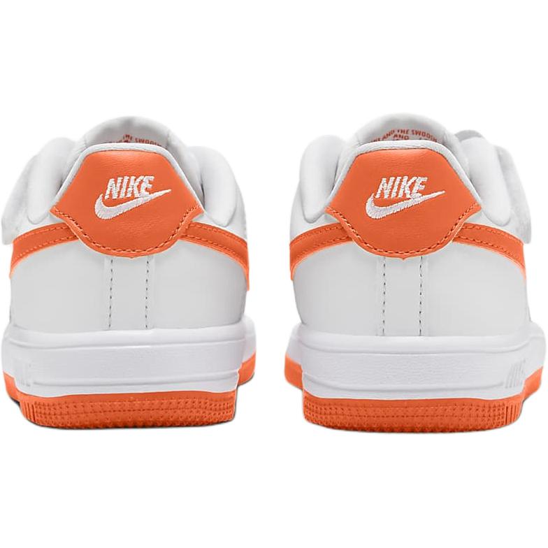 Nike Force 1 Low EasyOn PS White Safety Orange Kids Sneakers FN0237-113