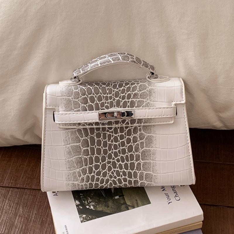 Modna Torba ze Wzorem Krokodyla - Torebka na Ramię - Wszechstronna i Stylowa Torba Crossbody