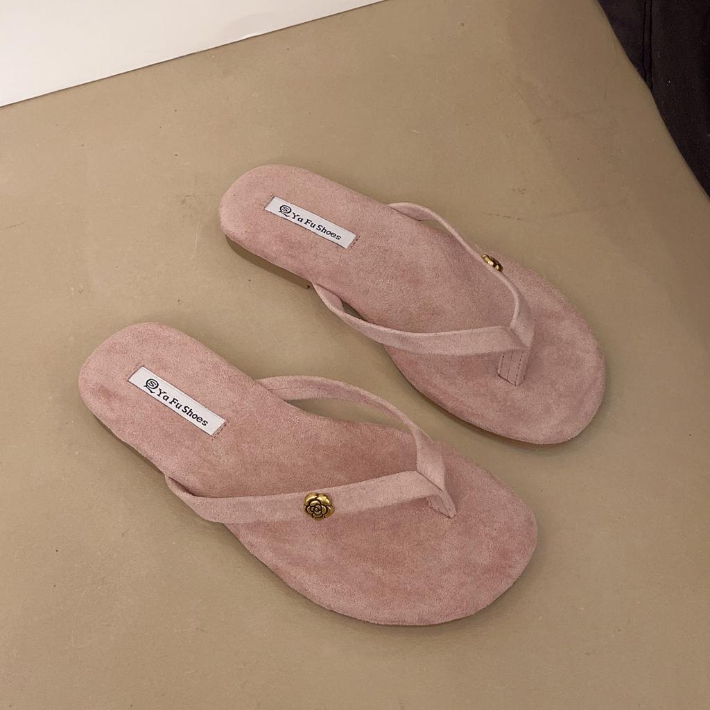 Luxury Designer Woman Flat Slippers Woven with Comfortable Women's Shoes Casual Bottom Slippers 2025 New Summer Women Sandals