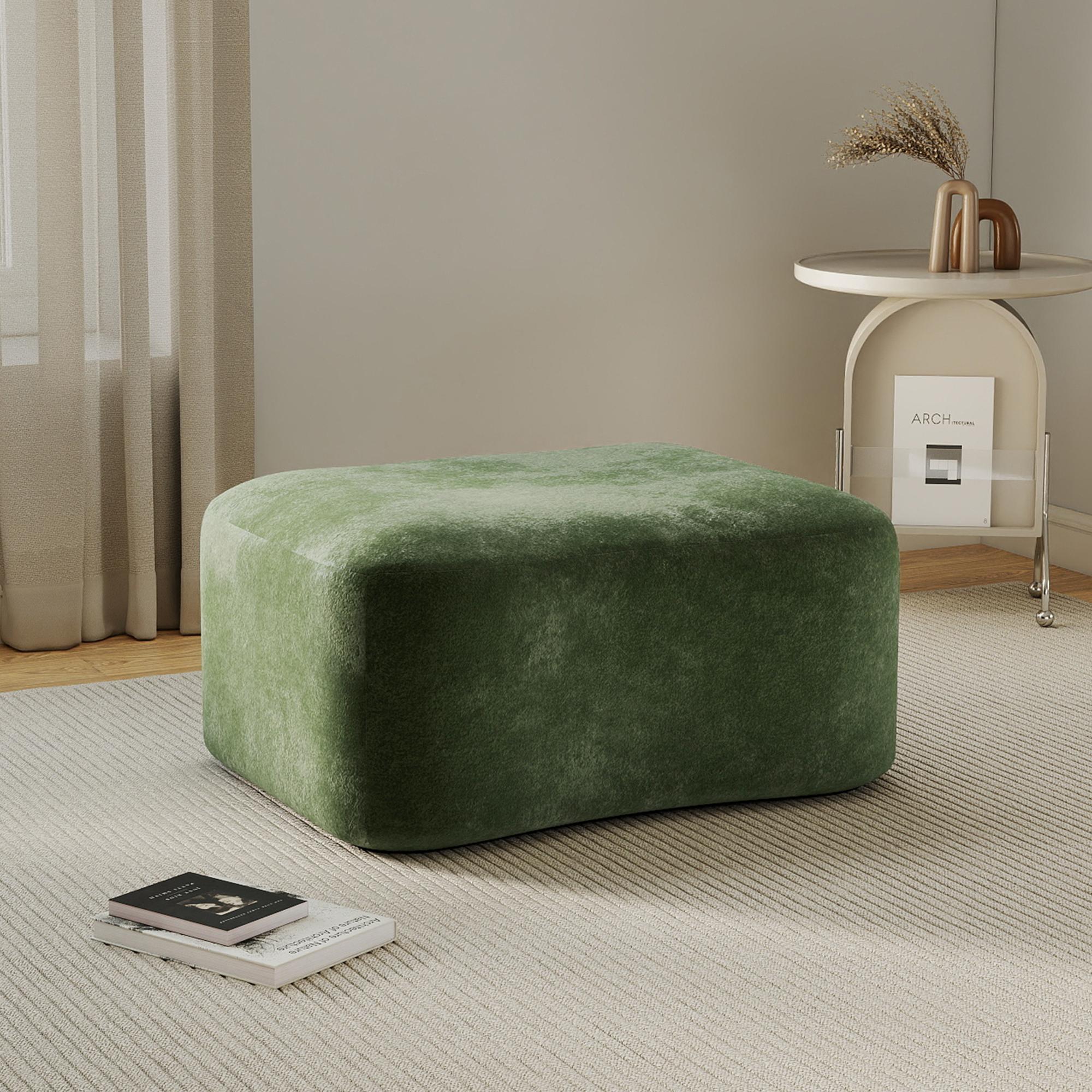 Ottoman Velvet- Green 96 x 69