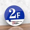 Acrylic Commercial Door & Floor Number Sign (Set of 2)