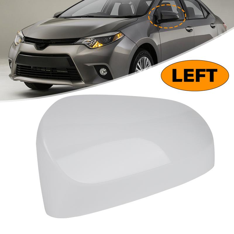 Side Wing Mirror Cover W/O Turn Signal Light For Toyota Corolla 2014-2017 US Model Glossy Black/White Rearview Mirror Housing