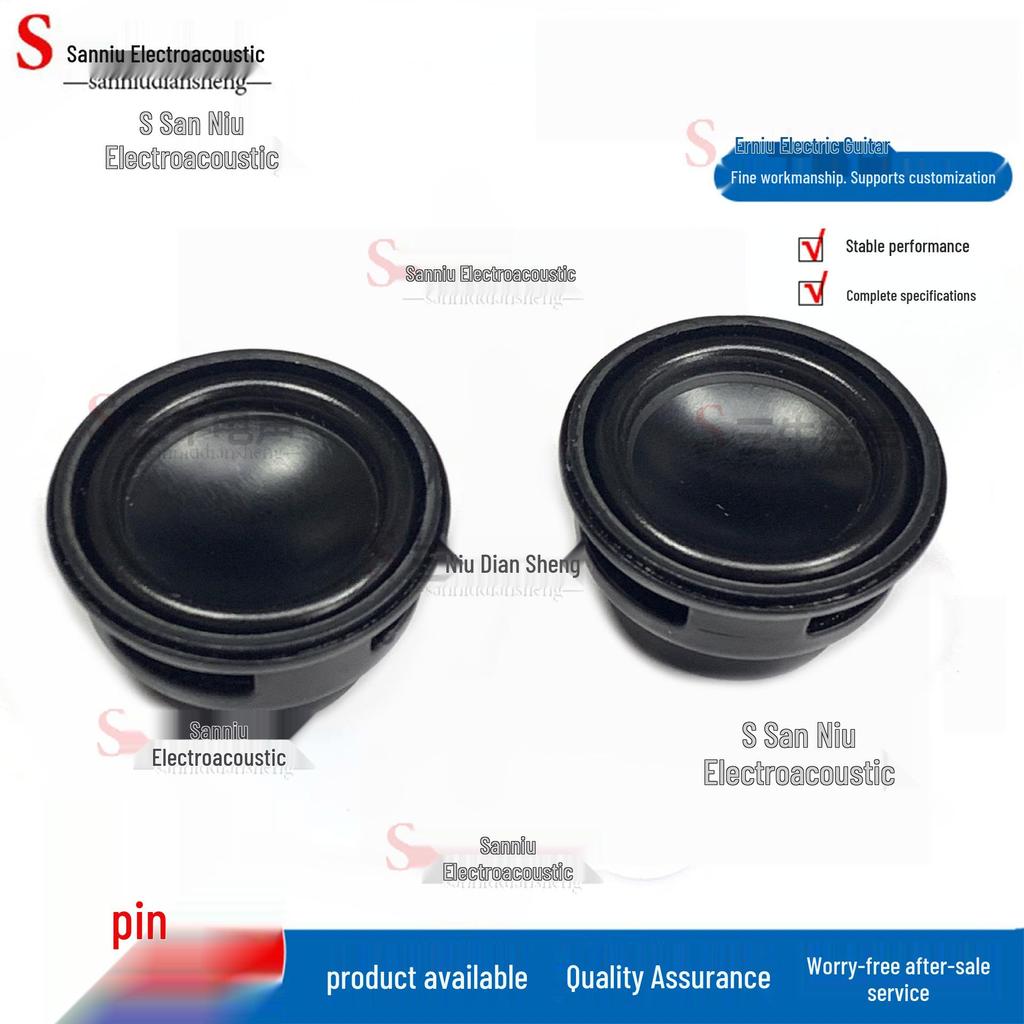 27mm Dual Magnet Waterproof Bluetooth Speaker, 4 Ohm 3 Watt, Full-Frequency Black Horn Loudspeaker.