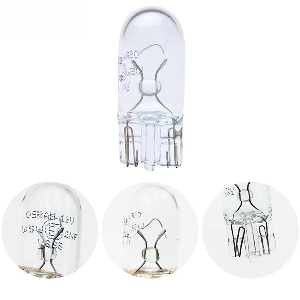 Original T10 W5W 6415 – 12V 5W Halogen Bulb for License Plate, Dome & Interior Lights, White, OEM Replacement"
