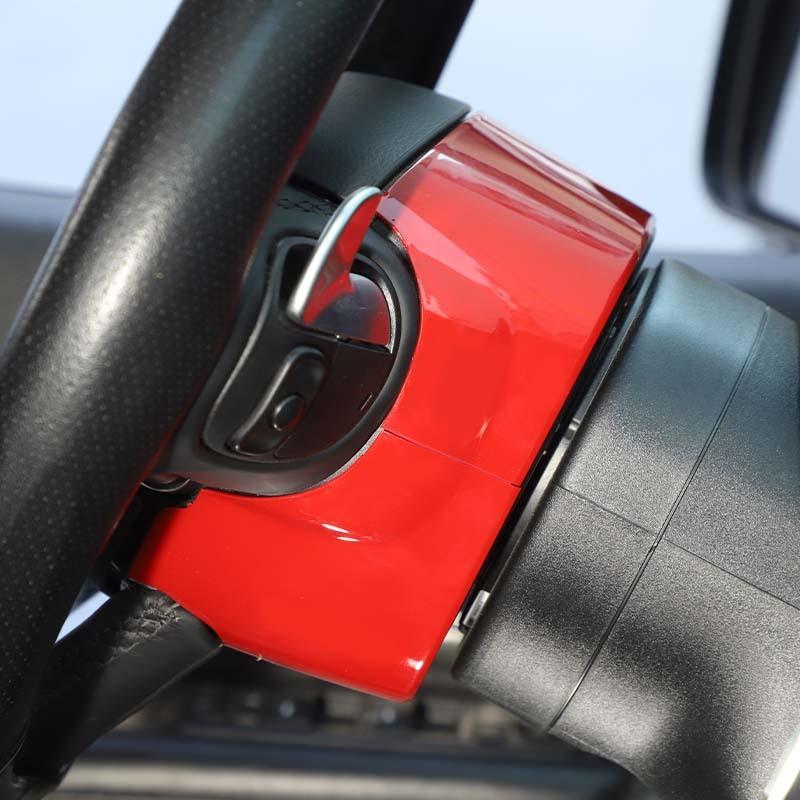 ABS Steering Wheel Base Upper Decoration Protective Cover Sticker Fit For Dodge Charger For Challenger For Durango For 300C Interior Accessories