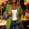 Damen Business Casual Lockere Passform Reverskragen Offene Vorderseite Langarm Blazer Jacke mit Klassischem Design für Büro und Tägliches Tragen