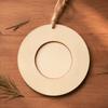 10Pcs Set Hanging Rope Round Wooden Frame 3.94in DIY Wooden Crafts  DIY Crafts Project