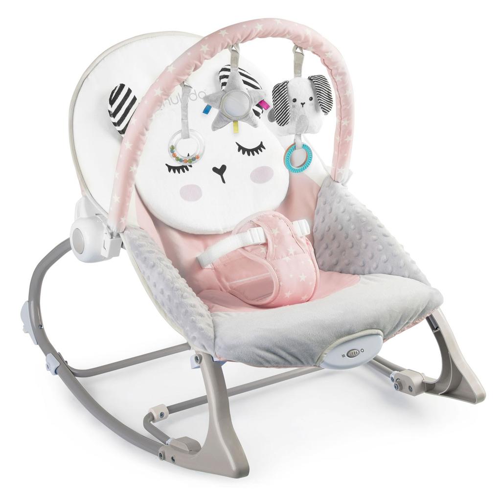 Nukido Rocker Bouncer with Vibration - Pink