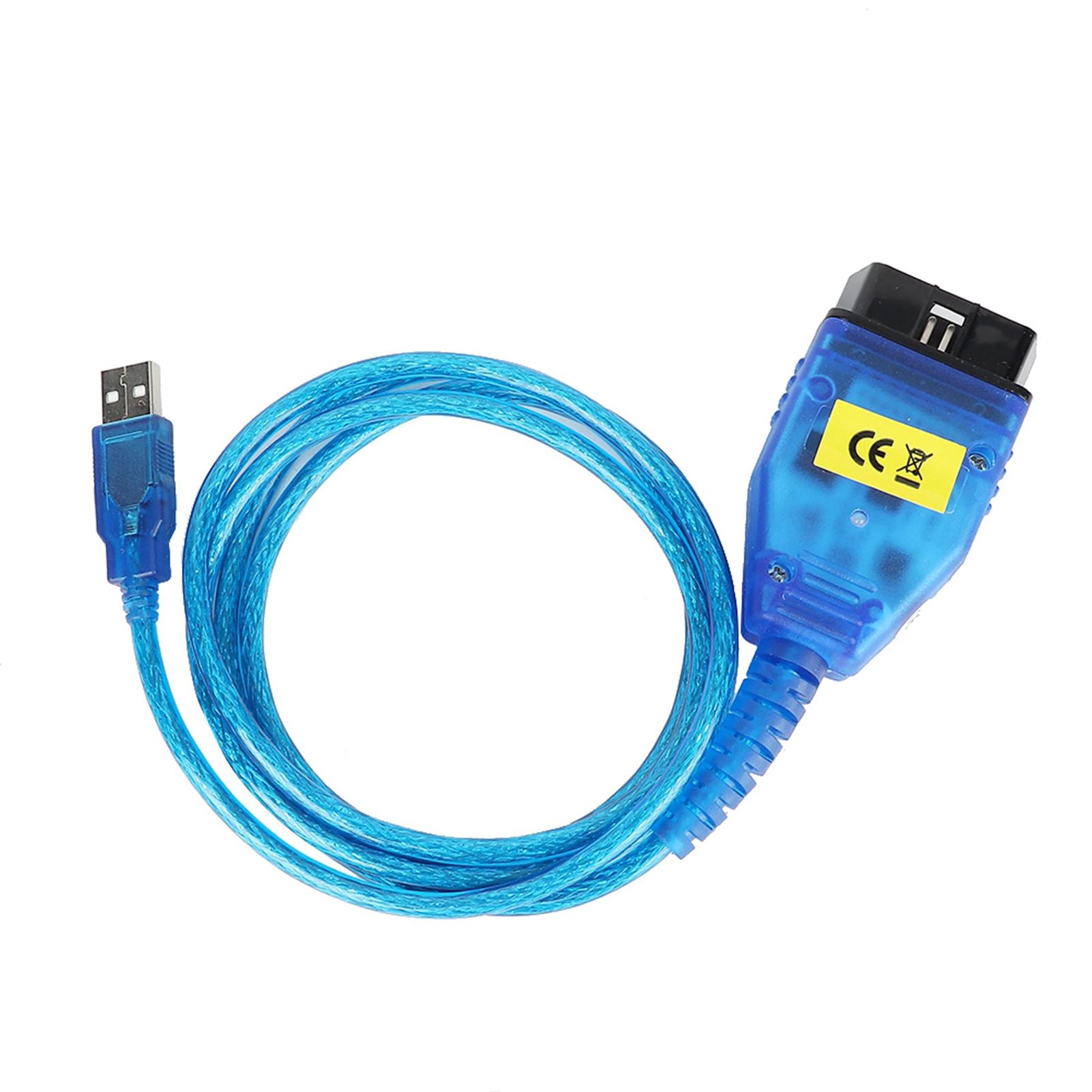 Диагностический кабель USB OBD-интерфейса, тестовая линия для DCAN K+CAN с переключателем blue
