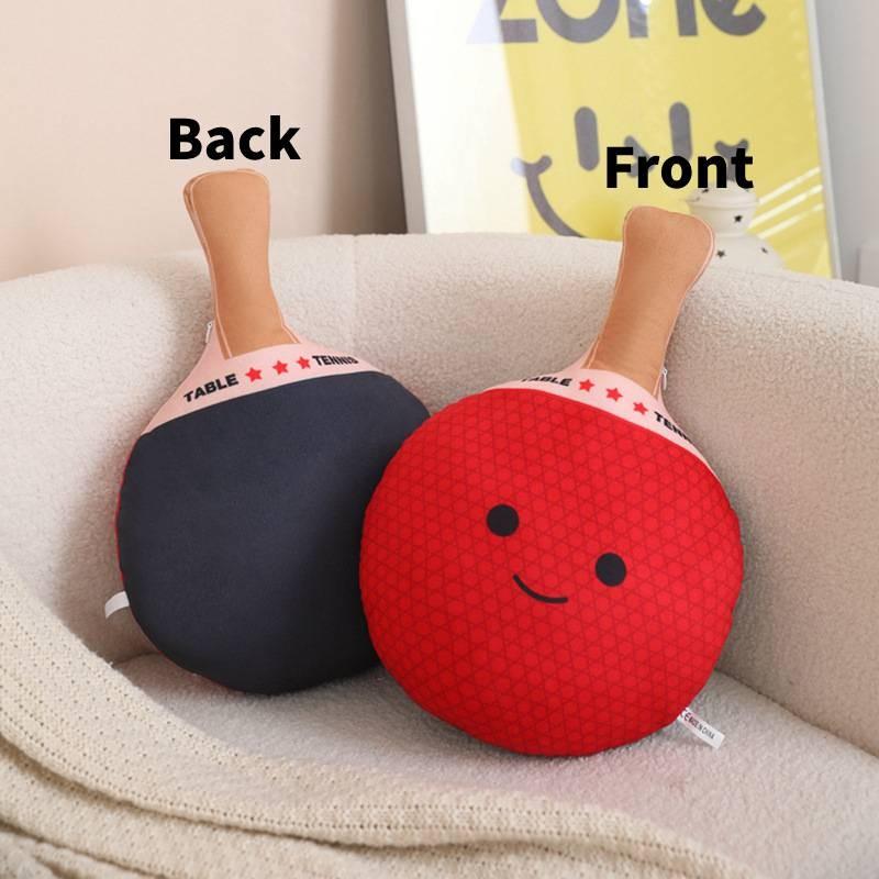 Double Table Sided Tennis Racket Plush Toy Cartoon Girl Kid Gifts Festivals
