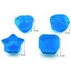 12 Pcs/Set Muffin Cup Food Grade Stackable Random Color Heart Star Shaped Cupcake Mold Pastry Tool High Temperature Resistant