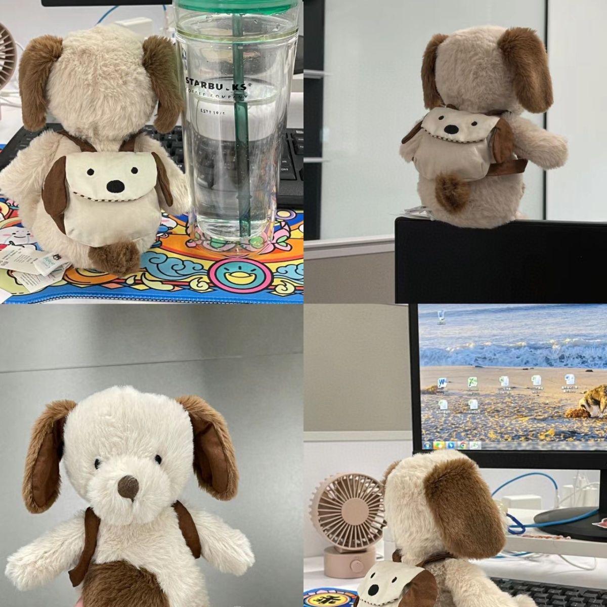 

Jellycat Style Baby Elephant & Puppy Plush Backpack Toy for Girls Full Set + Dust Bag