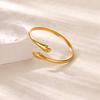 Hugging Stainless Steel Bracelet For Women Gold Color Shell Summer Waterproof Cuff Bangles Bracelets Flower Jewelry Accessories